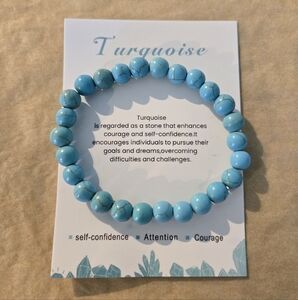 Natural Stone Turquoise Bracelet Men Women Handmade Giftable